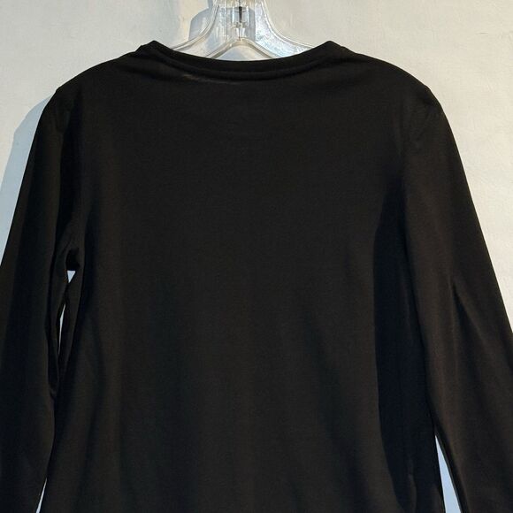Danskin Women’s M (8-10) Long Sleeve Black Pullover Semi Fitted Athletic Top - Picture 3 of 12